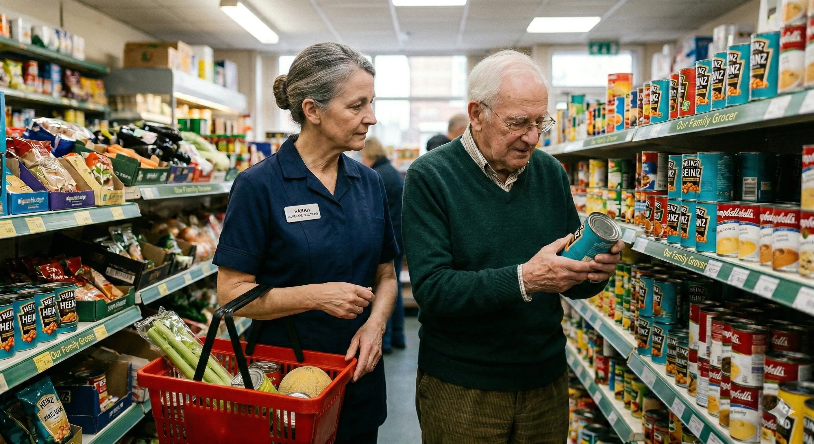 Aide aux courses et accompagnement extérieur